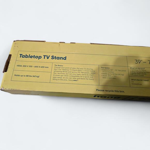 Onn Tabletop TV Stand For 37"-70" TVs New - Picture 2 of 2